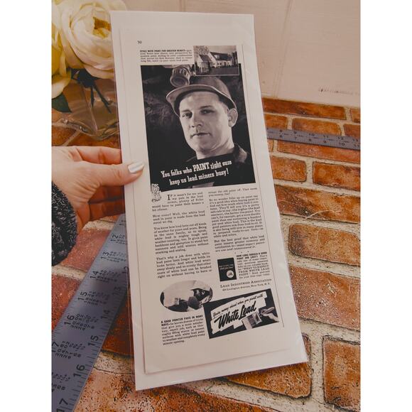 1940 Leadโ Paint Print Ad - Historic Home Decor Collectible Wall Art - Picture 3 of 11